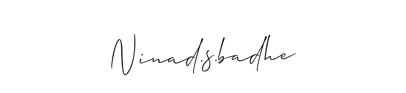 See photos of Ninad.s.badhe official signature by Spectra . Check more albums & portfolios. Read reviews & check more about Allison_Script font. Ninad.s.badhe signature style 2 images and pictures png