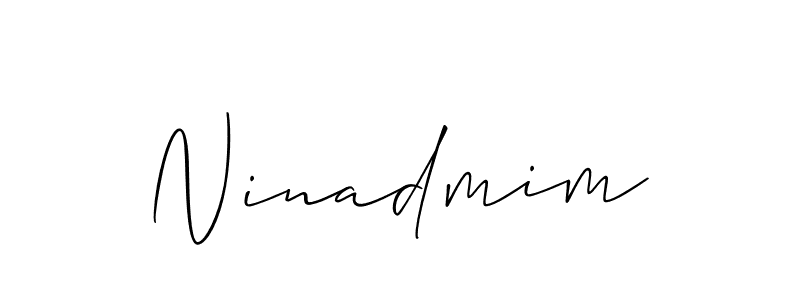 Similarly Allison_Script is the best handwritten signature design. Signature creator online .You can use it as an online autograph creator for name Ninadmim. Ninadmim signature style 2 images and pictures png