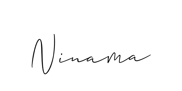 Also we have Ninama name is the best signature style. Create professional handwritten signature collection using Allison_Script autograph style. Ninama signature style 2 images and pictures png