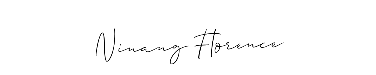 Make a short Ninang Florence signature style. Manage your documents anywhere anytime using Allison_Script. Create and add eSignatures, submit forms, share and send files easily. Ninang Florence signature style 2 images and pictures png