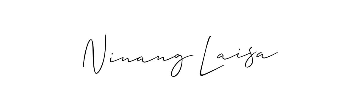 This is the best signature style for the Ninang Laisa name. Also you like these signature font (Allison_Script). Mix name signature. Ninang Laisa signature style 2 images and pictures png