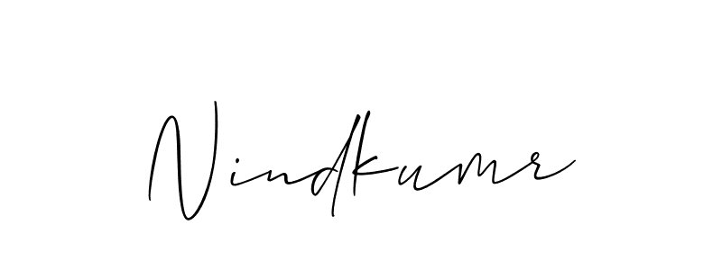 How to Draw Nindkumr signature style? Allison_Script is a latest design signature styles for name Nindkumr. Nindkumr signature style 2 images and pictures png