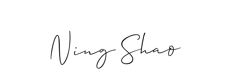 Make a beautiful signature design for name Ning Shao. Use this online signature maker to create a handwritten signature for free. Ning Shao signature style 2 images and pictures png