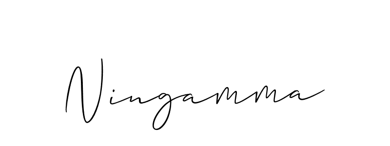 How to make Ningamma name signature. Use Allison_Script style for creating short signs online. This is the latest handwritten sign. Ningamma signature style 2 images and pictures png