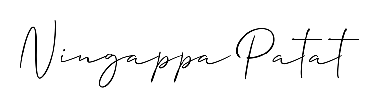 Transform the name Ningappa Patat into a signature masterpiece using Allison_Script font. Ideal for photographers, artists, and creators looking for watermarks. Ningappa Patat signature style 2 images and pictures png