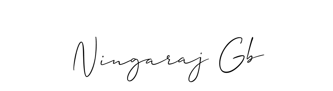 Also we have Ningaraj Gb name is the best signature style. Create professional handwritten signature collection using Allison_Script autograph style. Ningaraj Gb signature style 2 images and pictures png