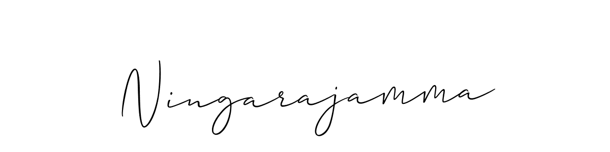 Create a beautiful signature design for name Ningarajamma. With this signature (Allison_Script) fonts, you can make a handwritten signature for free. Ningarajamma signature style 2 images and pictures png
