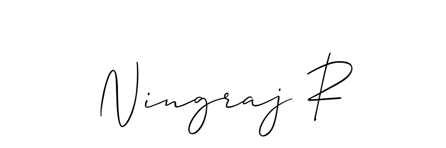 Make a beautiful signature design for name Ningraj R. Use this online signature maker to create a handwritten signature for free. Ningraj R signature style 2 images and pictures png