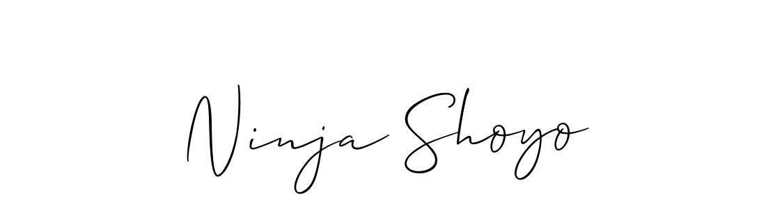 Also You can easily find your signature by using the search form. We will create Ninja Shoyo name handwritten signature images for you free of cost using Allison_Script sign style. Ninja Shoyo signature style 2 images and pictures png