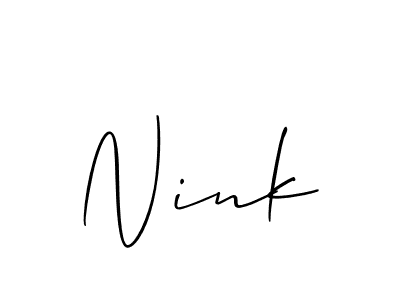 This is the best signature style for the Nink name. Also you like these signature font (Allison_Script). Mix name signature. Nink signature style 2 images and pictures png