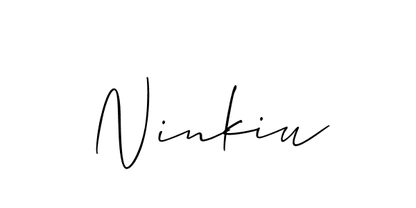 How to Draw Ninkiu signature style? Allison_Script is a latest design signature styles for name Ninkiu. Ninkiu signature style 2 images and pictures png