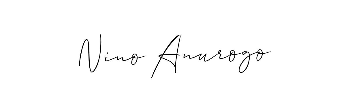 How to make Nino Anurogo signature? Allison_Script is a professional autograph style. Create handwritten signature for Nino Anurogo name. Nino Anurogo signature style 2 images and pictures png