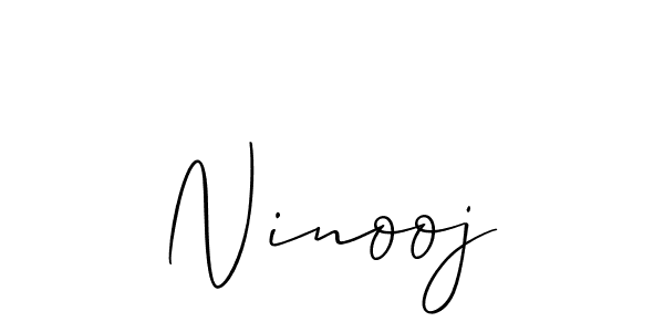 How to Draw Ninooj signature style? Allison_Script is a latest design signature styles for name Ninooj. Ninooj signature style 2 images and pictures png