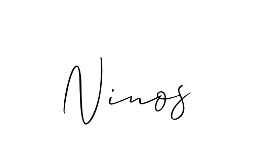 You can use this online signature creator to create a handwritten signature for the name Ninos. This is the best online autograph maker. Ninos signature style 2 images and pictures png