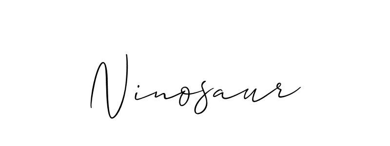 Create a beautiful signature design for name Ninosaur. With this signature (Allison_Script) fonts, you can make a handwritten signature for free. Ninosaur signature style 2 images and pictures png