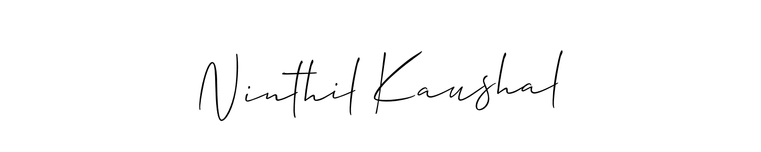 How to Draw Ninthil Kaushal signature style? Allison_Script is a latest design signature styles for name Ninthil Kaushal. Ninthil Kaushal signature style 2 images and pictures png