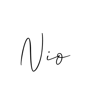 Also You can easily find your signature by using the search form. We will create Nio name handwritten signature images for you free of cost using Allison_Script sign style. Nio signature style 2 images and pictures png