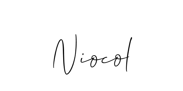 if you are searching for the best signature style for your name Niocol. so please give up your signature search. here we have designed multiple signature styles  using Allison_Script. Niocol signature style 2 images and pictures png