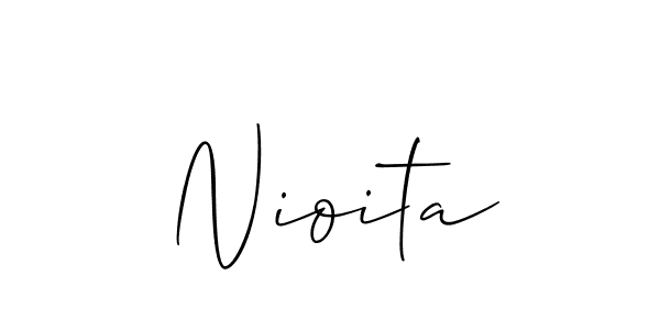 Check out images of Autograph of Nioita name. Actor Nioita Signature Style. Allison_Script is a professional sign style online. Nioita signature style 2 images and pictures png