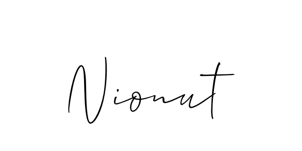 Best and Professional Signature Style for Nionut. Allison_Script Best Signature Style Collection. Nionut signature style 2 images and pictures png