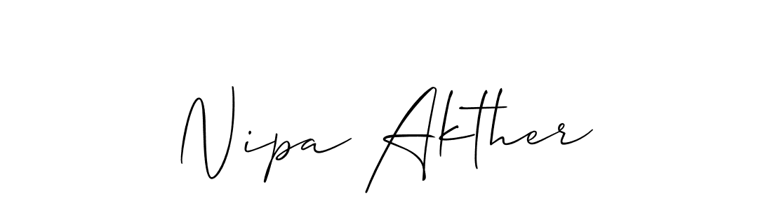 Once you've used our free online signature maker to create your best signature Allison_Script style, it's time to enjoy all of the benefits that Nipa Akther name signing documents. Nipa Akther signature style 2 images and pictures png