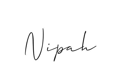 It looks lik you need a new signature style for name Nipah. Design unique handwritten (Allison_Script) signature with our free signature maker in just a few clicks. Nipah signature style 2 images and pictures png