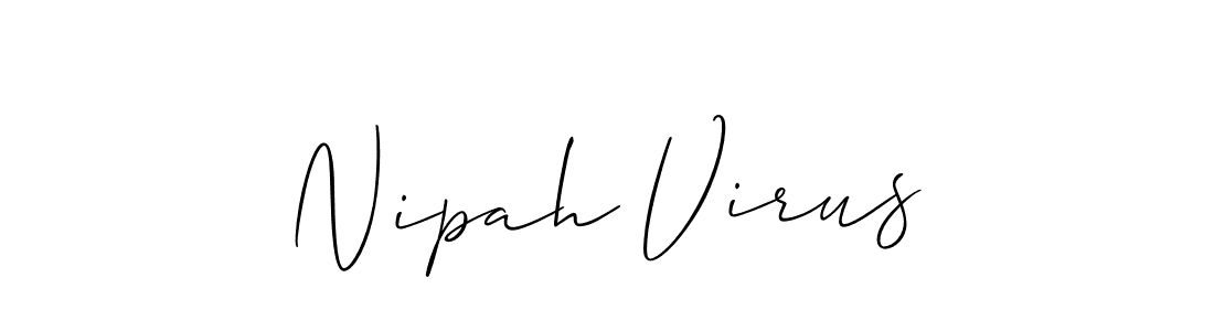 Allison_Script is a professional signature style that is perfect for those who want to add a touch of class to their signature. It is also a great choice for those who want to make their signature more unique. Get Nipah Virus name to fancy signature for free. Nipah Virus signature style 2 images and pictures png