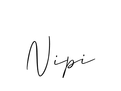 if you are searching for the best signature style for your name Nipi. so please give up your signature search. here we have designed multiple signature styles  using Allison_Script. Nipi signature style 2 images and pictures png