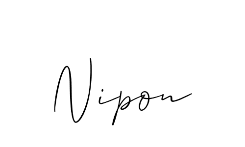 if you are searching for the best signature style for your name Nipon. so please give up your signature search. here we have designed multiple signature styles  using Allison_Script. Nipon signature style 2 images and pictures png