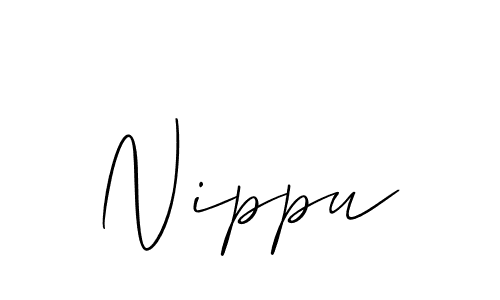 It looks lik you need a new signature style for name Nippu. Design unique handwritten (Allison_Script) signature with our free signature maker in just a few clicks. Nippu signature style 2 images and pictures png