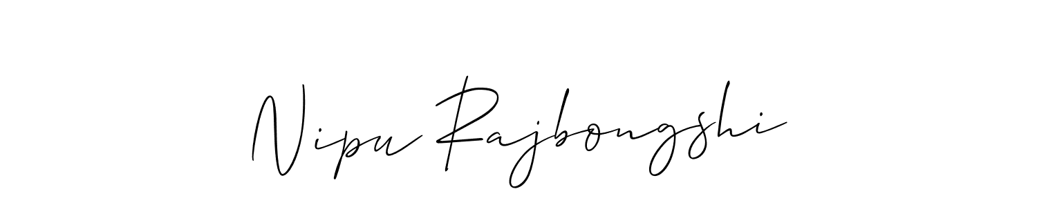 Similarly Allison_Script is the best handwritten signature design. Signature creator online .You can use it as an online autograph creator for name Nipu Rajbongshi. Nipu Rajbongshi signature style 2 images and pictures png