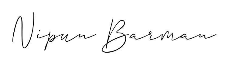 Achieve flawless digital penmanship with Nipun Barman name in Allison_Script font. The perfect tool for creating online signatures. Nipun Barman signature style 2 images and pictures png