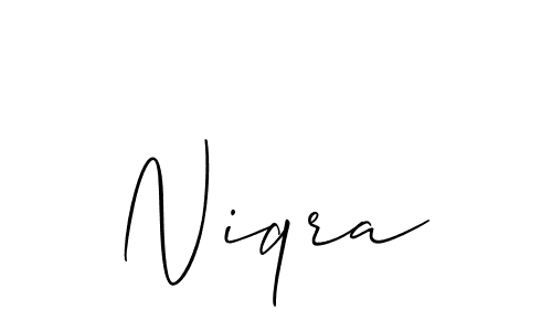 Best and Professional Signature Style for Niqra. Allison_Script Best Signature Style Collection. Niqra signature style 2 images and pictures png