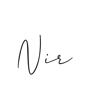 How to make Nir name signature. Use Allison_Script style for creating short signs online. This is the latest handwritten sign. Nir signature style 2 images and pictures png