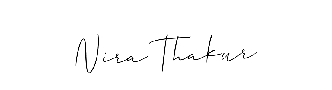 Design your own signature with our free online signature maker. With this signature software, you can create a handwritten (Allison_Script) signature for name Nira Thakur. Nira Thakur signature style 2 images and pictures png