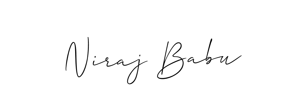 This is the best signature style for the Niraj Babu name. Also you like these signature font (Allison_Script). Mix name signature. Niraj Babu signature style 2 images and pictures png
