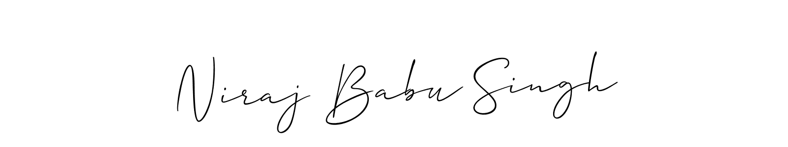 Make a beautiful signature design for name Niraj Babu Singh. Use this online signature maker to create a handwritten signature for free. Niraj Babu Singh signature style 2 images and pictures png