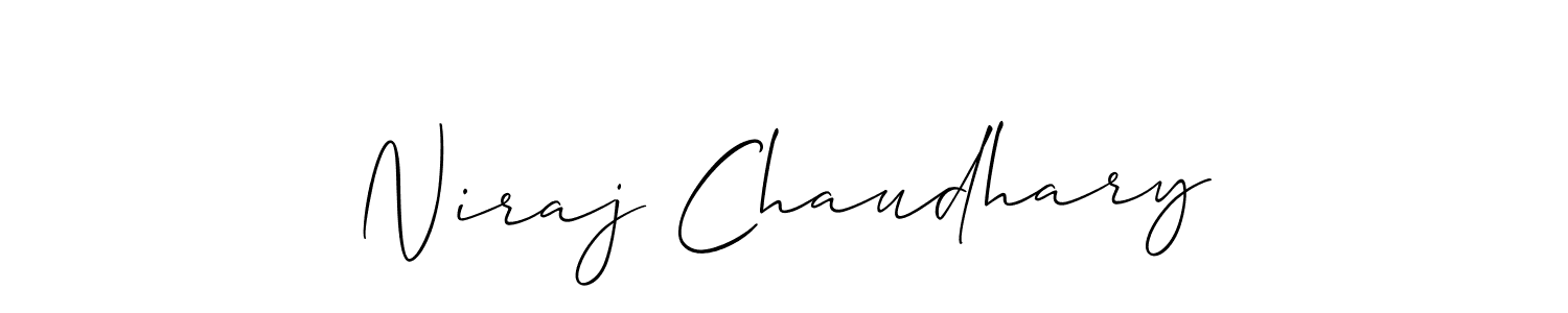 It looks lik you need a new signature style for name Niraj Chaudhary. Design unique handwritten (Allison_Script) signature with our free signature maker in just a few clicks. Niraj Chaudhary signature style 2 images and pictures png