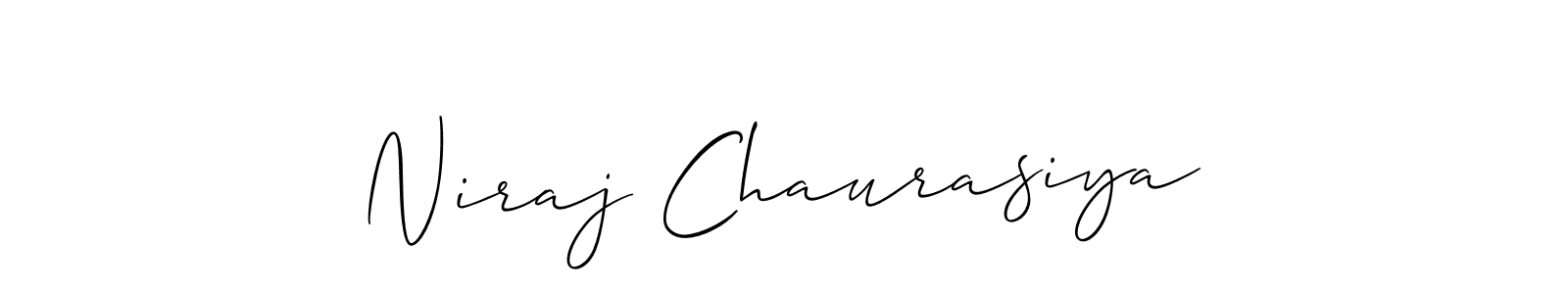 Make a short Niraj Chaurasiya signature style. Manage your documents anywhere anytime using Allison_Script. Create and add eSignatures, submit forms, share and send files easily. Niraj Chaurasiya signature style 2 images and pictures png