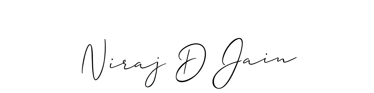 Best and Professional Signature Style for Niraj D Jain. Allison_Script Best Signature Style Collection. Niraj D Jain signature style 2 images and pictures png