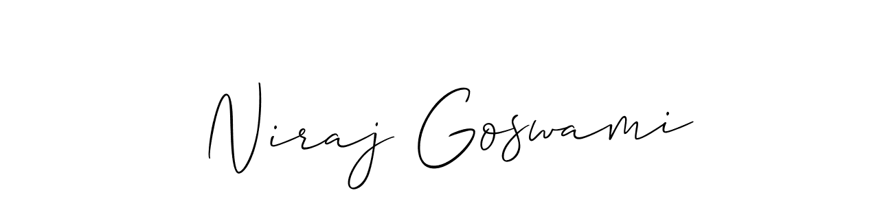 Similarly Allison_Script is the best handwritten signature design. Signature creator online .You can use it as an online autograph creator for name Niraj Goswami. Niraj Goswami signature style 2 images and pictures png
