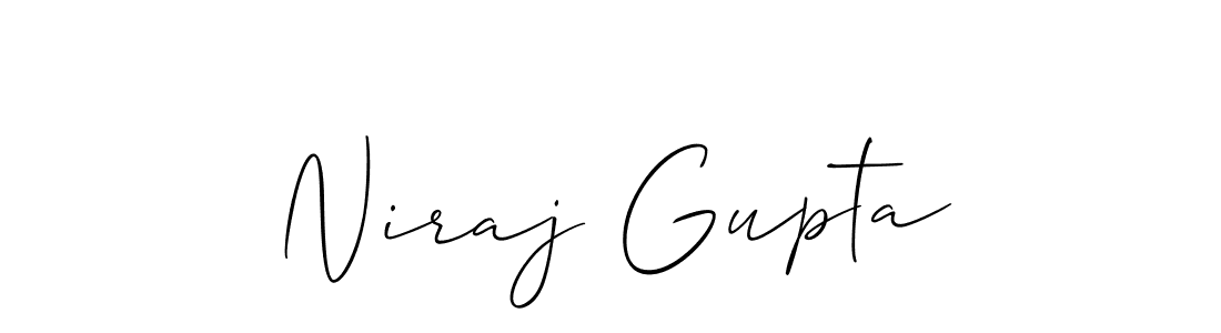 Niraj Gupta stylish signature style. Best Handwritten Sign (Allison_Script) for my name. Handwritten Signature Collection Ideas for my name Niraj Gupta. Niraj Gupta signature style 2 images and pictures png