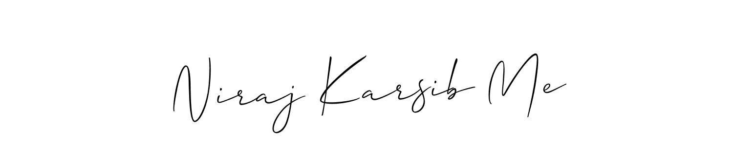 Check out images of Autograph of Niraj Karsib Me name. Actor Niraj Karsib Me Signature Style. Allison_Script is a professional sign style online. Niraj Karsib Me signature style 2 images and pictures png