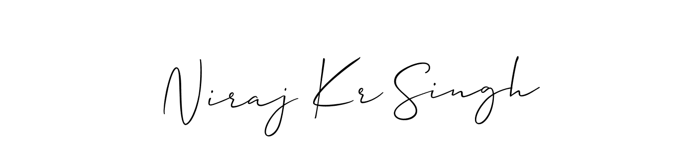 How to make Niraj Kr Singh signature? Allison_Script is a professional autograph style. Create handwritten signature for Niraj Kr Singh name. Niraj Kr Singh signature style 2 images and pictures png