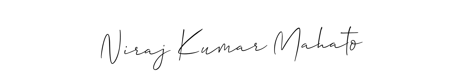 How to Draw Niraj Kumar Mahato signature style? Allison_Script is a latest design signature styles for name Niraj Kumar Mahato. Niraj Kumar Mahato signature style 2 images and pictures png