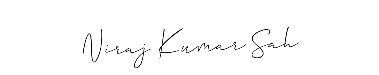 Check out images of Autograph of Niraj Kumar Sah name. Actor Niraj Kumar Sah Signature Style. Allison_Script is a professional sign style online. Niraj Kumar Sah signature style 2 images and pictures png