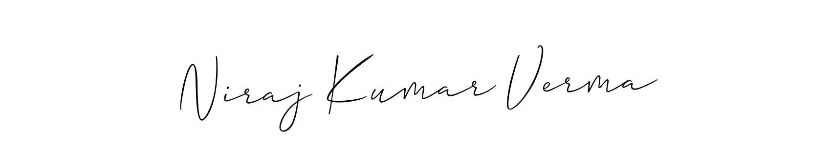 You can use this online signature creator to create a handwritten signature for the name Niraj Kumar Verma. This is the best online autograph maker. Niraj Kumar Verma signature style 2 images and pictures png