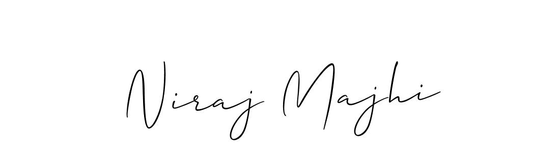 Use a signature maker to create a handwritten signature online. With this signature software, you can design (Allison_Script) your own signature for name Niraj Majhi. Niraj Majhi signature style 2 images and pictures png