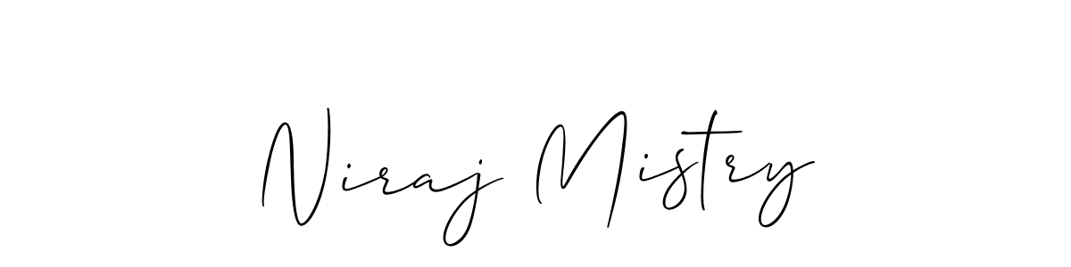 Also we have Niraj Mistry name is the best signature style. Create professional handwritten signature collection using Allison_Script autograph style. Niraj Mistry signature style 2 images and pictures png