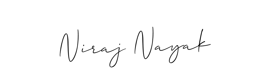 It looks lik you need a new signature style for name Niraj Nayak. Design unique handwritten (Allison_Script) signature with our free signature maker in just a few clicks. Niraj Nayak signature style 2 images and pictures png